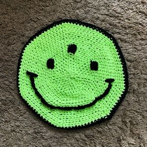 Handmade Crochet Wall hanging Third Eye Smiley